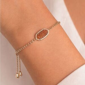 Kendra Scott Elaina Gold Bracelet in Goldstone